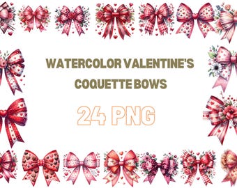 Valentines Day Bows, Coquette Bow Valentine, Valentine's day Coquette bow Png, Happy Valentine's Day Png, Valentines Day Sublimation Png