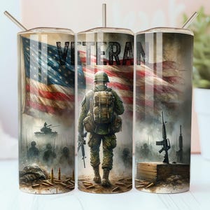 Memorial Day Veteran Tumbler Wrap Png, 20oz Skinny Tumbler Sublimation Design, Tumbler Wrap for Men, Military Tumbler, Digital Download PNG