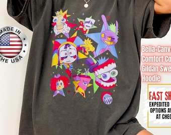 Comfort Colors The Amazing Digital Circus Shirt -Tadc Shirt,Tadc Sweatshirt,Jax Tee,Pomni Tshirt,Gangle Tshirt,Ragatha,Caine,Bubble,Zooble
