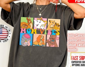 Comfort Colors® Retro Disney Mom Vibes Shirt, Duchess, Perdita, Mrs. Potts, Helen Parr, Mrs. Jumbo T-shirt, Disney Mom Shirt, Disneyland Mom