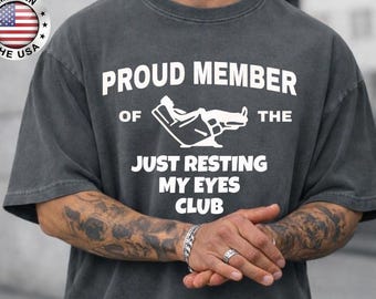Camiseta divertida para papá, camiseta "Just Resting My Eyes" para papá, regalo para papá, camiseta divertida para el Día del Padre, camiseta divertida para hombre, camiseta para papá, Día del Padre