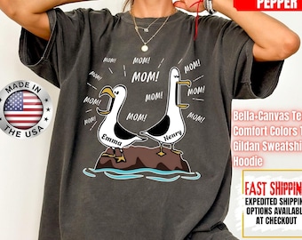 Comfort Colors® Seagull Mom Mom Mom - Personalized Shirt - Funny Mother's Day Gift For Mom - Disney Nemo T-Shirt - Finding Nemo Sweatshirt