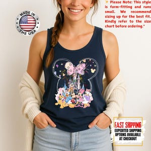 Disney Minnie Mouse Castle Tank Top, Magic Kingdom Family Tank Tee, Disney Tank, Disneyland Shirt, Magical Kingdom image 13