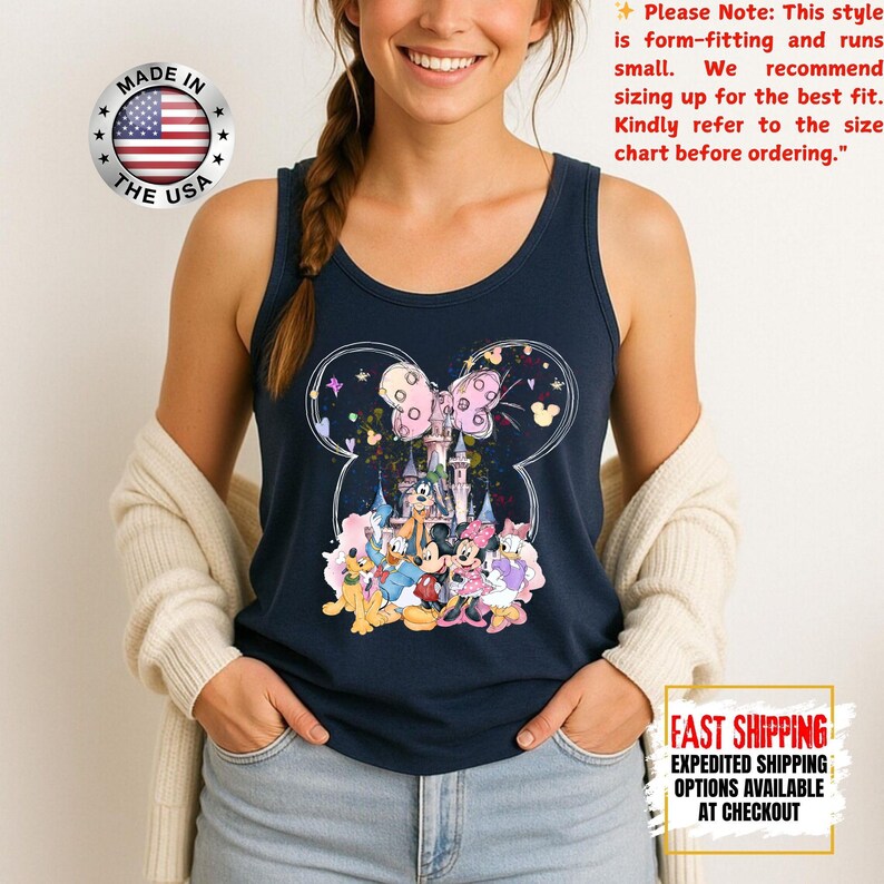 Disney Minnie Mouse Castle Tank Top, Magic Kingdom Family Tank Tee, Disney Tank, Disneyland Shirt, Magical Kingdom image 13