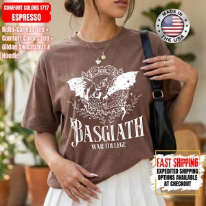 Fourth Wing Comfort Colors Shirt, Basgiath War College Sweatshirt, Bookish Shirt, Xaden Riorson, Gifts For Readers, Book Lovers Tee afbeelding 13