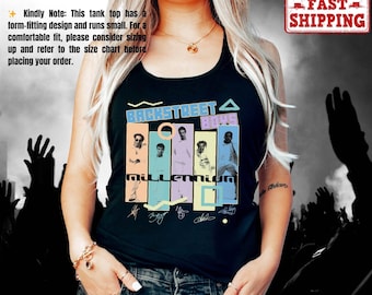 Back Street Boys Tank Top, Bring Memory Back, Backstreet Boys Millenium Tank Top, BSB Rock Tank, Bring Memory Back Street Boys Tank Top