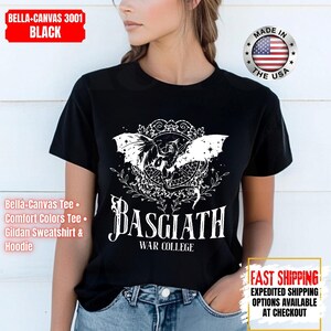 Fourth Wing Comfort Colors Shirt, Basgiath War College Sweatshirt, Bookish Shirt, Xaden Riorson, Gifts For Readers, Book Lovers Tee afbeelding 9