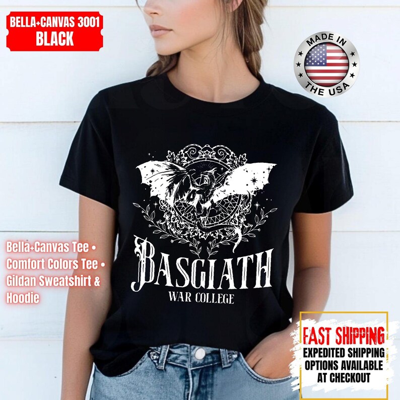 Fourth Wing Comfort Colors Shirt, Basgiath War College Sweatshirt, Bookish Shirt, Xaden Riorson, Gifts For Readers, Book Lovers Tee afbeelding 9