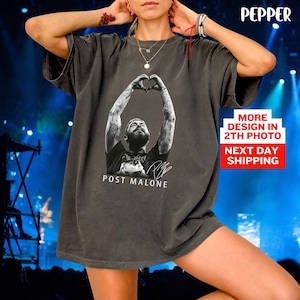 Comfort Colors Post Malone Rap Music Merch Shirt, Jelly Roll and Posty Shirt, Retro Rap 90s Tee, Post Malone Tour Rapper Gift, Country Shirt