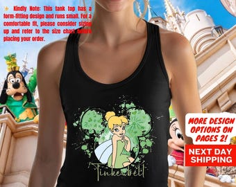 Tinker Bell Tank Top, Fairy Magical Tank Top, Disney Tinker Bell Tank Top, Minnie Ear Disney Tank Top, Disneyland Vacation Tank Top