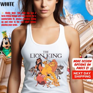 Retro 90s Disney Lion King Vintage Tank Top, Simba Timon Pumbaa Kevin Tank Top, Magic Kingdom Disneyland Holiday Trip 2025