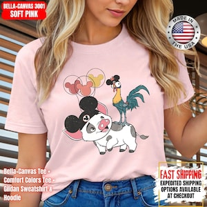 Hei Girl Hei Moana Comfort Colors Shirt, Disney Princess Moana Shirt, Disney Trip Sweatshirt, Disney Toddler Kids Shirts image 1