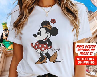 Disney Classic Minnie Mouse Pose Shirt, Minnie Shirt, Disneyland Holiday Vacation Shirt, Disney Retro Shirt