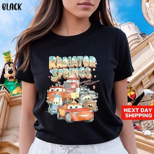 Retro Radiator Springs Cars Movie Shirt, Lightning McQueen Shirt, Cars Movie Disney Shirt, Disney Family Trip Shirt