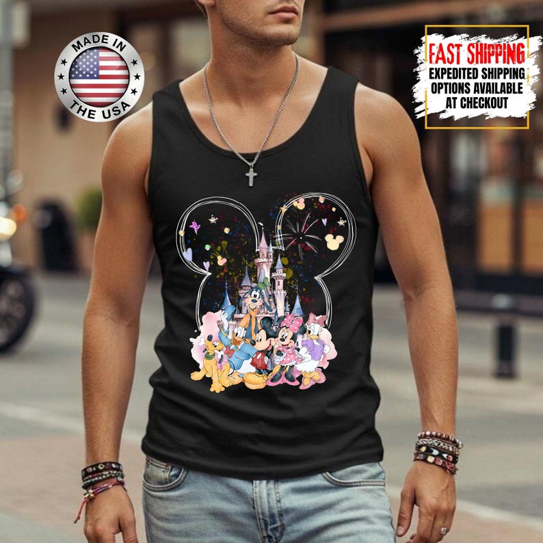 Disney Minnie Mouse Castle Tank Top, Magic Kingdom Family Tank Tee, Disney Tank, Disneyland Shirt, Magical Kingdom image 8