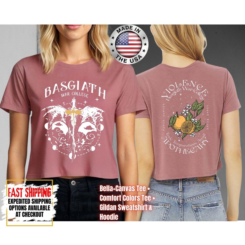 Top corto Fourth Wing, camiseta corta Basgiath War College, tops cortos literarios, Xaden Riorson, regalos para lectores, camiseta para amantes de los libros imagen 9