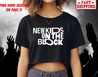 NKOTB Las Vegas 2026 Crop Top, NKOTB The Right Stuff Tour 2026 Crop Top, New Kids On The Block Crop Top, Classic Rock Concert Crop Top