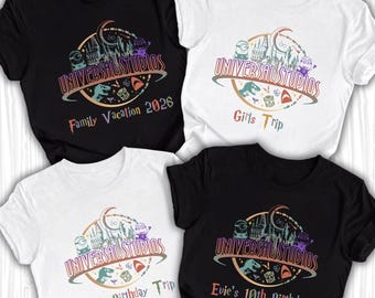 Custom Vintage Disney Universal Studios 2026 Shirt, Universal Studios Shirt, Disney Trip Shirt, Disney Shirt, Disney Family Vacation Shirt