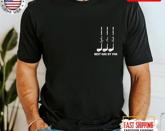 Best Dad Grandpa By Par Personalized Polo Shirt, Father's Day Golf Gift for Dad Grandpa, Custom Golf Polo Shirt