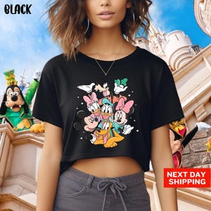 Disney Mickey And Friends Crop Top, Magic Kingdom Crop Top, Disney Crop Top, Mickey Mouse Crop Top, Disney Family Vacation Crop Top