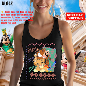 Retro 90s Disney Lion King Vintage Tank Top, Simba Timon Pumbaa Kevin  Tank Top, Magic Kingdom Disneyland Family Holiday Trip 2025  Tank Top