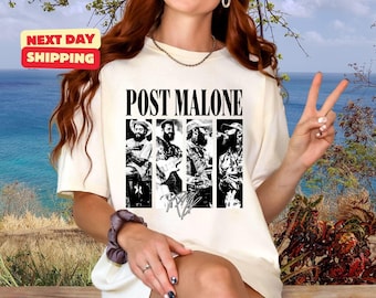 Comfort Colors Post Malone Rap Music Merch Shirt, Austin Album Rap 90s Tee, Post Malone The F-1 Trillion, Post Malone 2024, Posty Rapper Tee