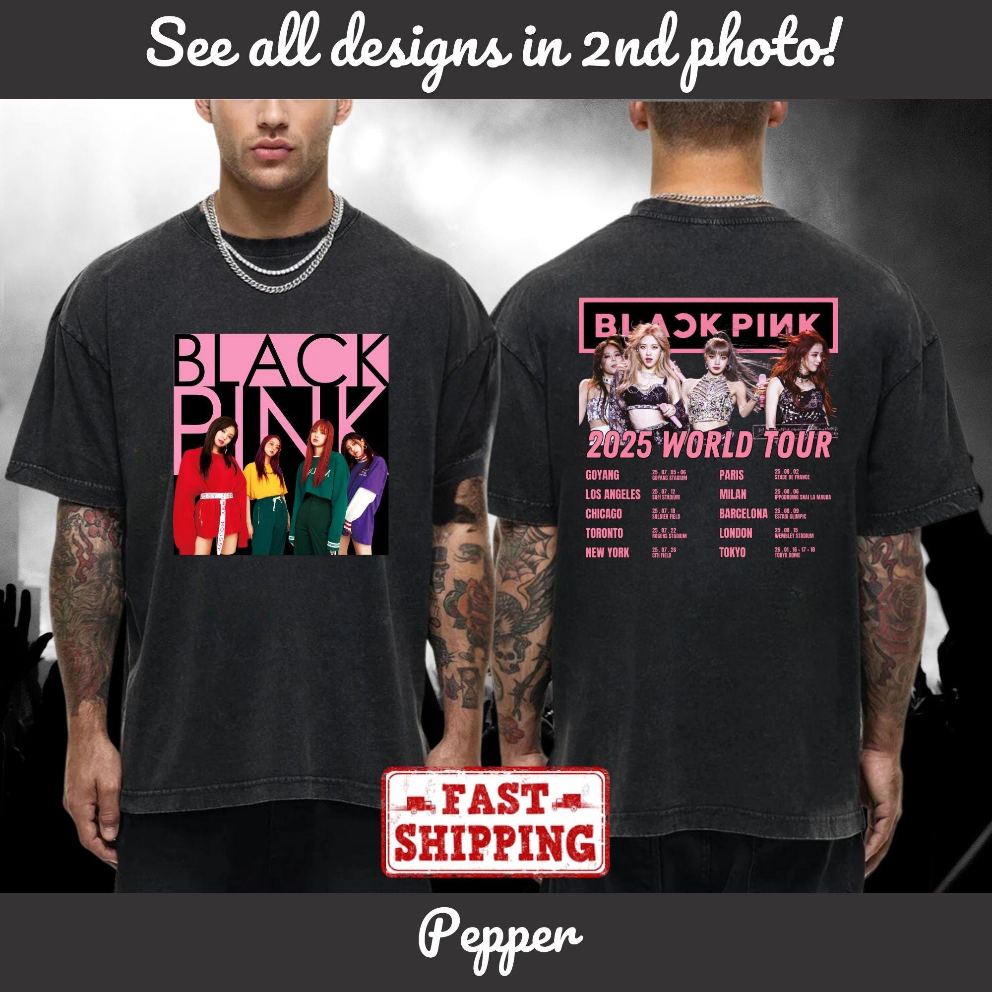 BLACKPINK ゴヤンコン HEAT REACTIVE T-SHIRT L BLACKPINK ゴヤンコン HEAT REACTIVE T-SHIRT L(jp.ktown4u.com