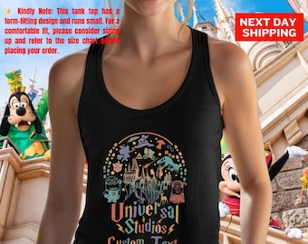 Custom  Disney Universal Studios 2025 Tank Top, Universal Studios Trip Tan Top, Disney Trip 2025 Shirt, Disneyland Shirt, Disney Studios Tee