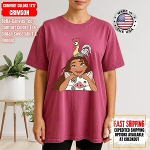 Hei Girl Hei Moana Comfort Colors Shirt, Disney Princess Moana Shirt, Disney Trip Sweatshirt, Disney Toddler Kids Shirts image 10