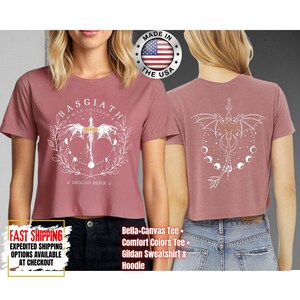 Fourth Wing Crop Top, Basgiath War College Crop Tee, Bookish Crop Tops, Xaden Riorson, Gifts For Readers, Book Lovers Tee bild 9