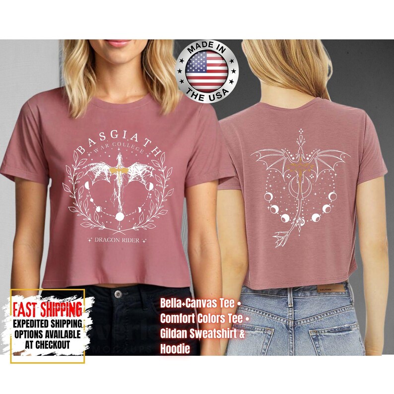 Fourth Wing Crop Top, Basgiath War College Crop Tee, Bookish Crop Tops, Xaden Riorson, Gifts For Readers, Book Lovers Tee bild 9