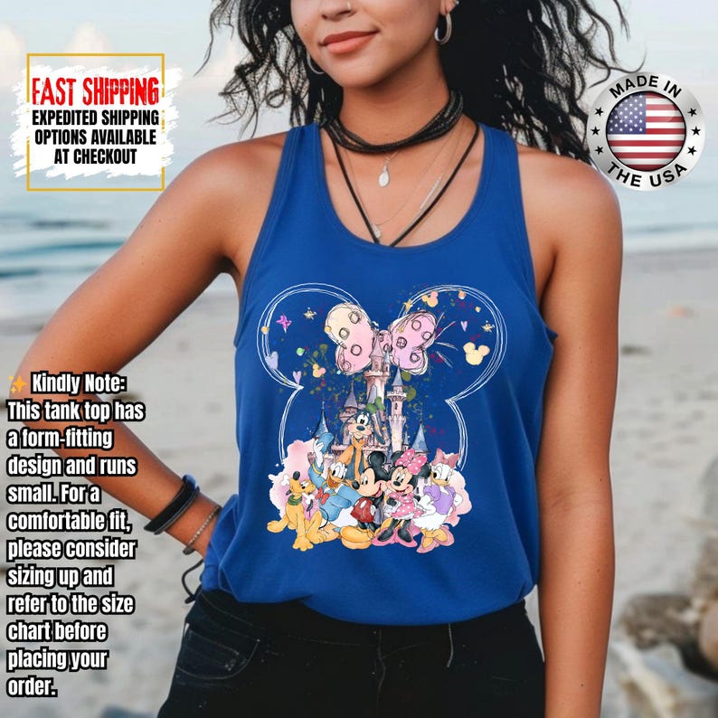 Disney Minnie Mouse Castle Tank Top, Magic Kingdom Family Tank Tee, Disney Tank, Disneyland Shirt, Magical Kingdom image 9