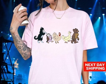 Comfort Colors Little Bear Shirt, Cute Animal Friends T-Shirt, Animated TV Show TShirt, TV Series Tee, Animal Friends Shirt