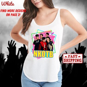 Next Level 5033 NKOTB The Right Stuff Tour 2025 Tank Top, New Kids On The Block Tank Top, Classic Rock Concert Tank Top, NKOTB Fan Shirt
