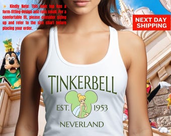 Tinker Bell Tank Top, Fairy Magical Tank Top, Disney Tinker Bell Tank Top, Minnie Ear Disney Tank Top, Disneyland Vacation Tank Top