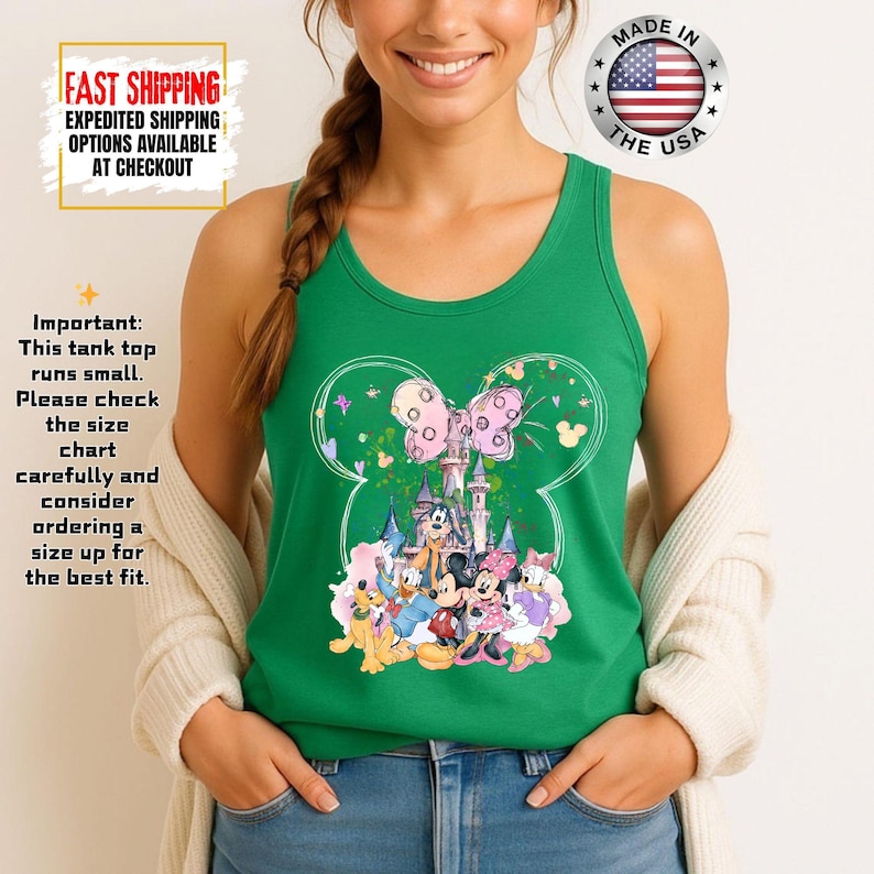 Disney Minnie Mouse Castle Tank Top, Magic Kingdom Family Tank Tee, Disney Tank, Disneyland Shirt, Magical Kingdom image 11