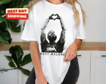 Comfort Colors Post Malone Rap Music Merch Shirt, Austin Album Rap 90s Tee, Post Malone The F-1 Trillion, Post Malone 2024, Posty Rapper Tee