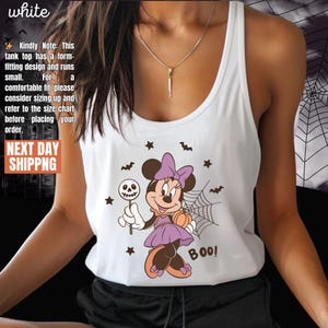 Retro Minnie Pumpkin Halloween Tank Top, Disneyworld Halloween Boo Tank Top, Disneyland Halloween Party, WDW Spooky Season Tank Top