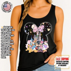 Disney Minnie Mouse Castle Tank Top, Magic Kingdom Family Tank Tee, Disney Tank, Disneyland Shirt, Magical Kingdom image 3