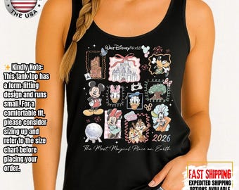 Vintage Mickey Disneyworld Tank Top, Retro Mickey And Friends Tank Top, Walt Disneyworld Tank Top, Disney 2026 Trip Disney Vacation Tank Top