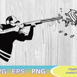 Trapshooting eps png svg, Clay Target svg, Trapshooting svg, Skeet Shooting svg, pull svg, cricut file, sport shooting svg