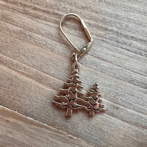 Knitting Progress Keeper | Gold Tone | Christmas