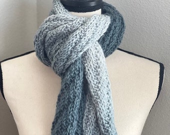 Stormy Skies Scarf | Knitting Pattern PDF | Part of the Nature's Beauty collection
