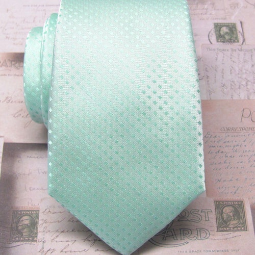 pastel mint tie
