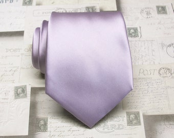 Mens Ties Lavender Purple Mens Neckties With Matching Pocket Square Option