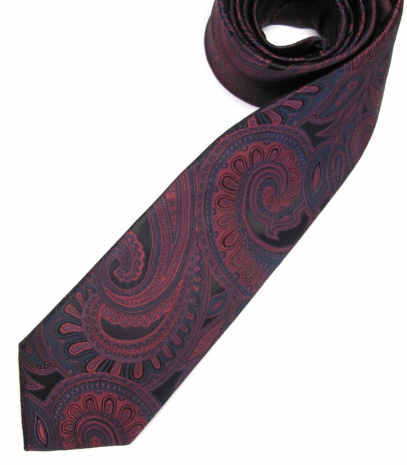 Cravate Homme Soie Bordeaux Drakes – 149 Cm, 7,5 Cm, Fabriquée En Italie, état Impeccable
