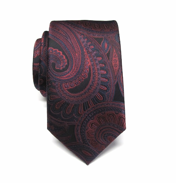 burgundy purple tie