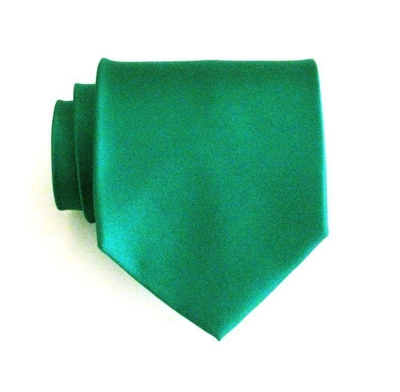 green silk ties