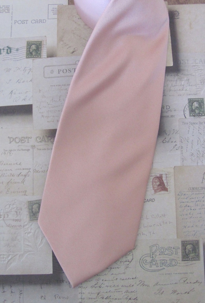 Dusty Pink Mens Tie With Matching Pocket Square Option Etsy