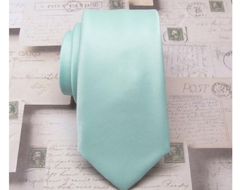 Beach Glass Mens Ties Sea Glass Inspired by Donna Morgan's Beach Glass Pastel Blue Seafoam Blue Neckties